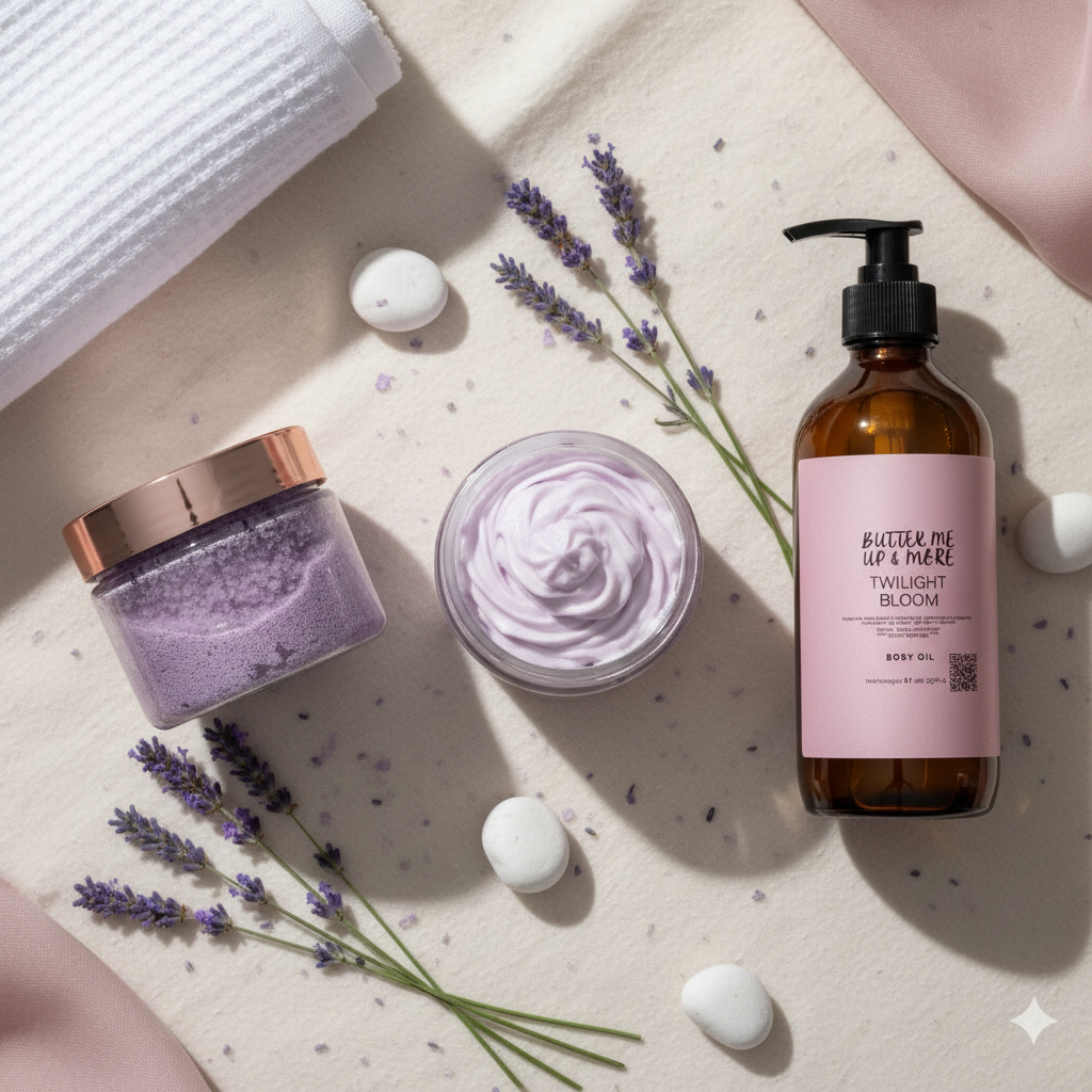 Twilight Bloom Glow Kit flat lay